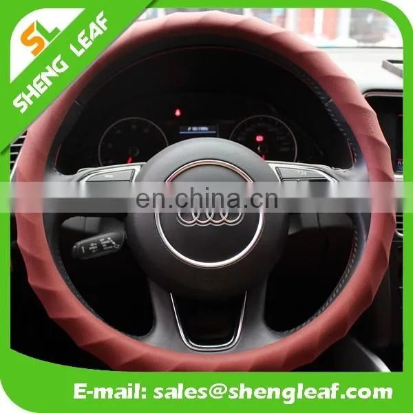 Universal size custom design silicone car steering wheel cover