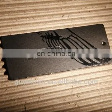 custom hot stamping golden brand logo hangtag for ladies garment