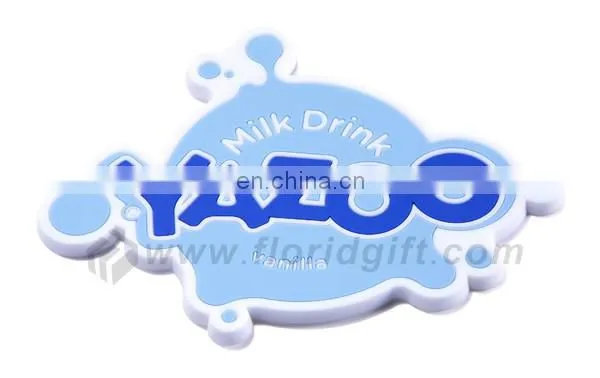 New design embossed logo branding cheap rubberbadge labels