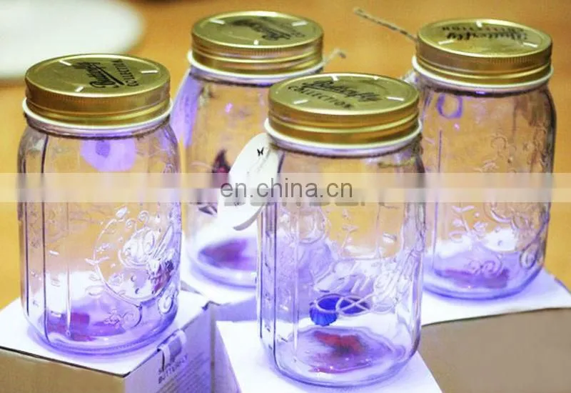 Factory Direct Sell Popular Attractive Butterfly Glass Jars