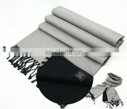 2014 Latest design custom double side pure wool silk shawl