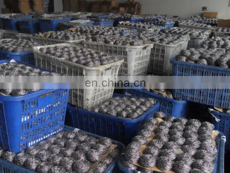 Sponge dish cleaning ball stainless steel wire washing scourer for making machine