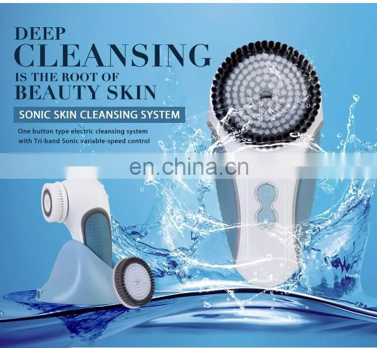 100 percent pure facial-cleansing-brush & electric facial cleansing brush and massager kit