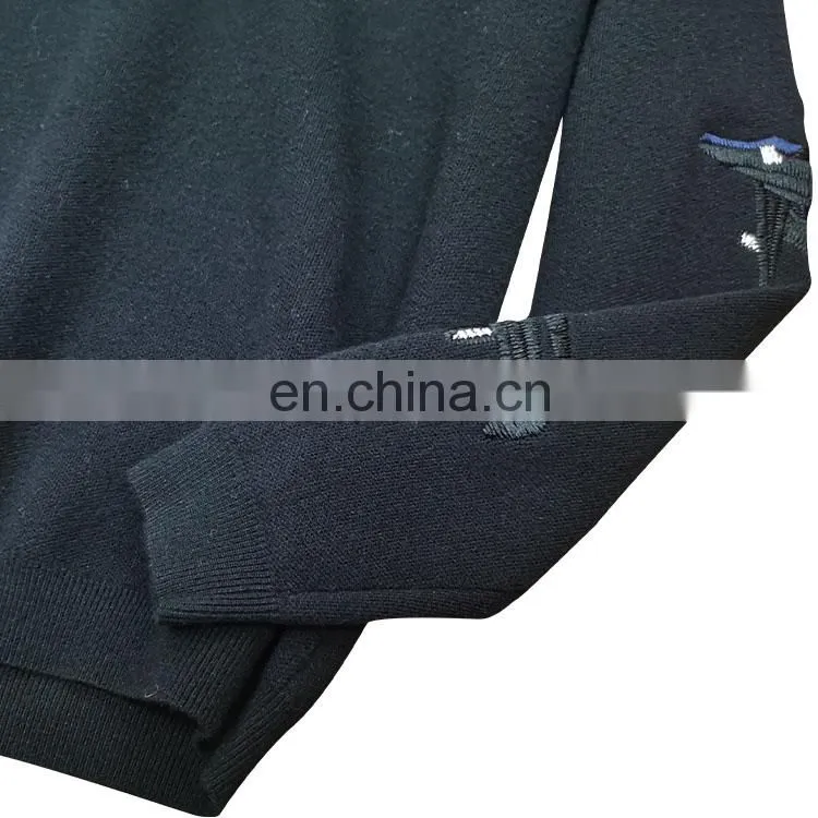 DiZNEW 2019 Streetwear Men's Pullover Hoodies Sweater Embroidered High Quality Sweaters
