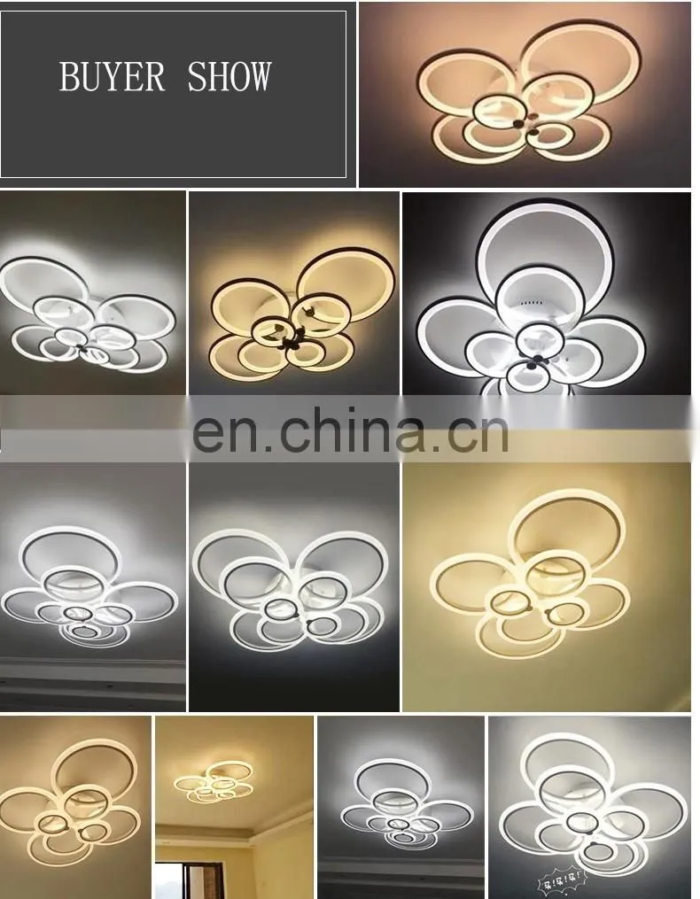 modern dimmable by remote control led acrylic ceiling lights for drawing room