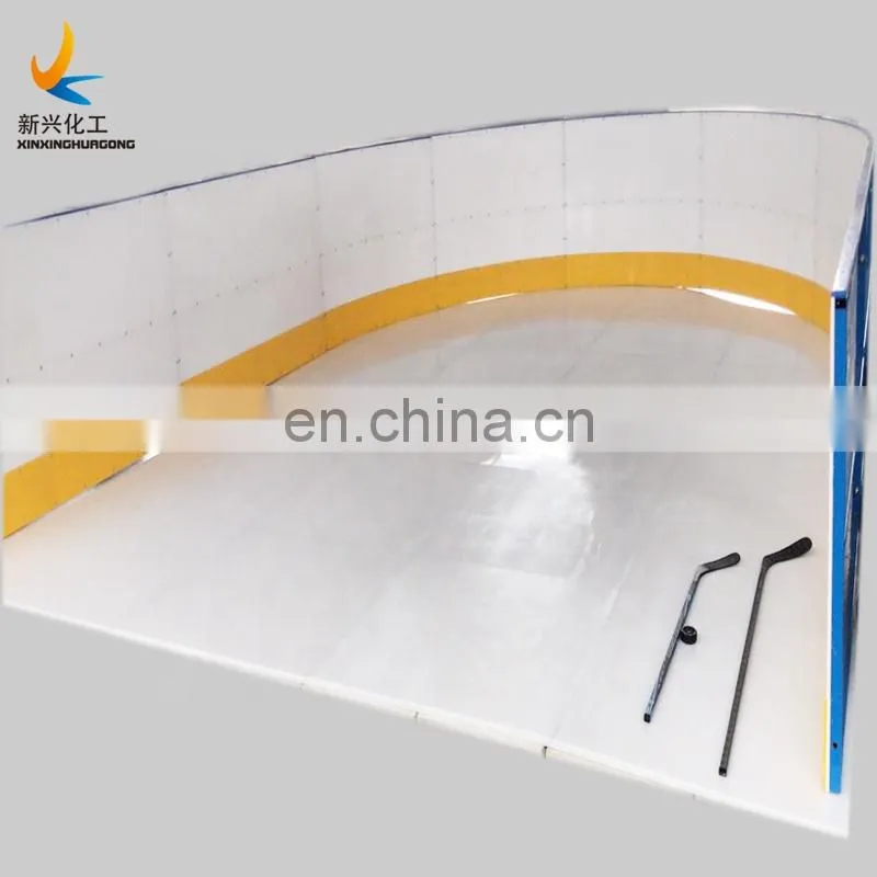 Wear resistance synthetic ice hockey shooting rink skating sheet / barrier / fence