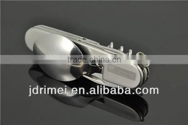 Stainless steel camping knife / fork spoon travel set