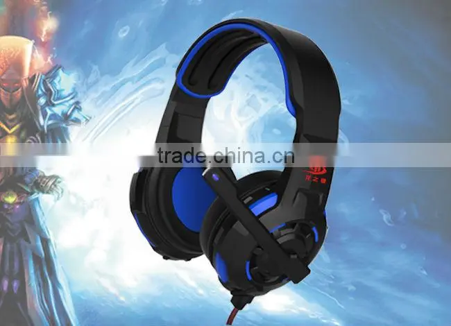 Computer accessory 7.1 sound track LED ODM cheap USB gamer headsets for xbox