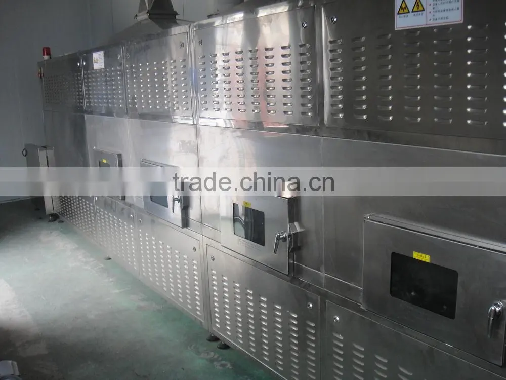 High efficient automatic tunnel conveyor microwave dryer