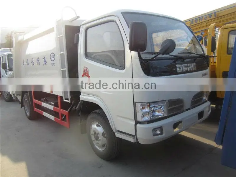 DFAC 5cbm Small refuse compactor garbage truck
