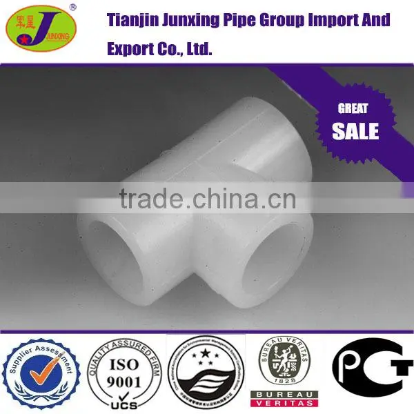 PERT Pipe fittings/ Plastic pipe fittings equal tee
