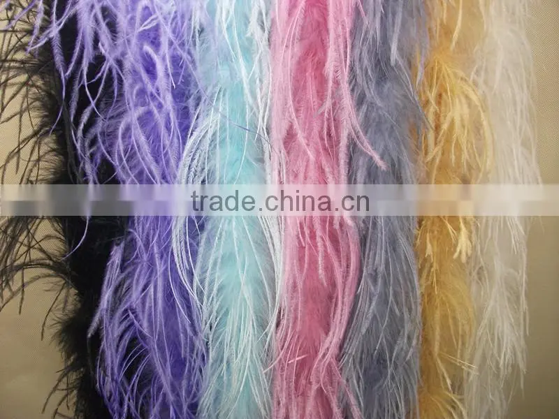 Wholesale Feather Dyed Ostrich Feather Boa For Decorate