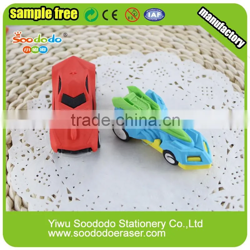 cool racing car eraser rubber made product for boys