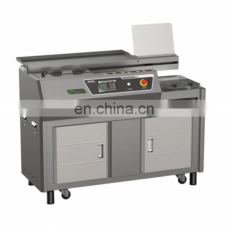 UK5 automatic Wireless Hot melt glue spine book binding machine, notebook hotmelt bookbinder equipment