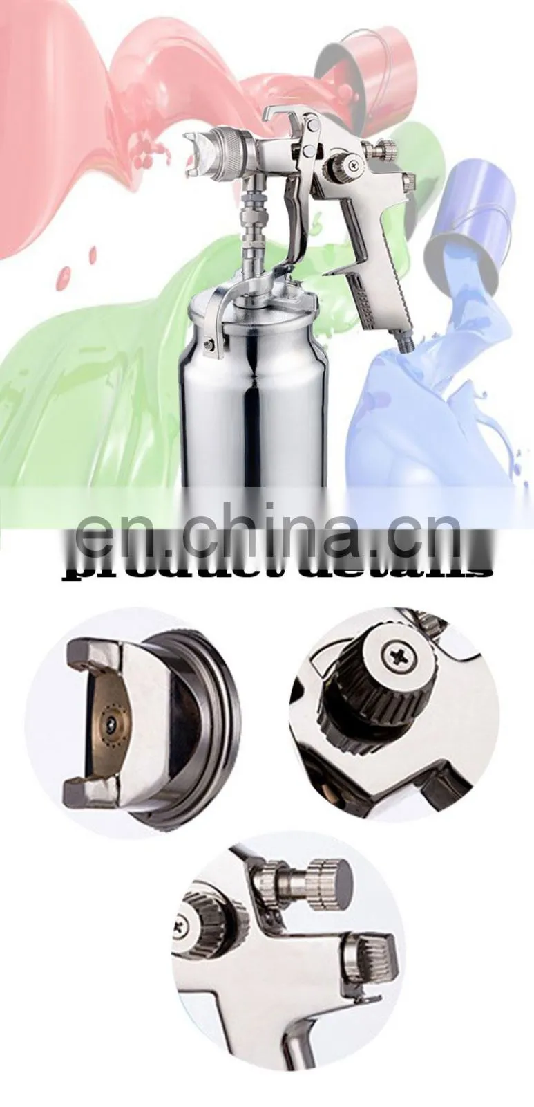 Custom high pressure adjustable stainless steel water spray gun