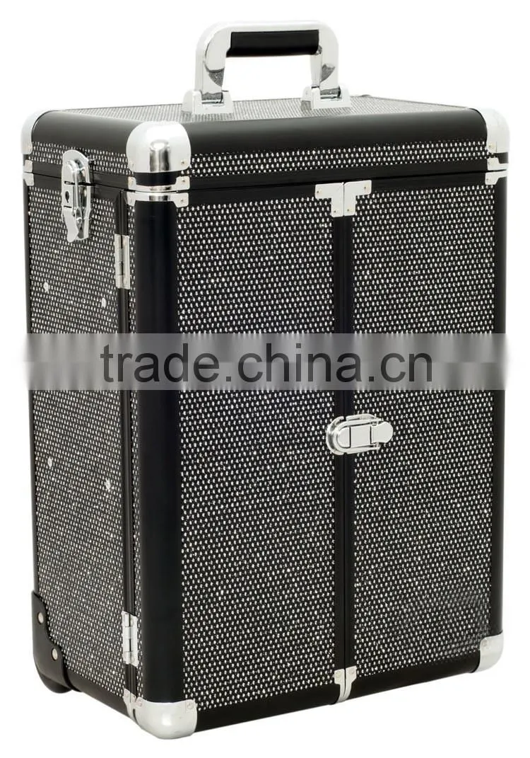 Professional Makeup Cosmetic Rolling Train Case Organizer Storage case,beauty makeup vanity case trolley case