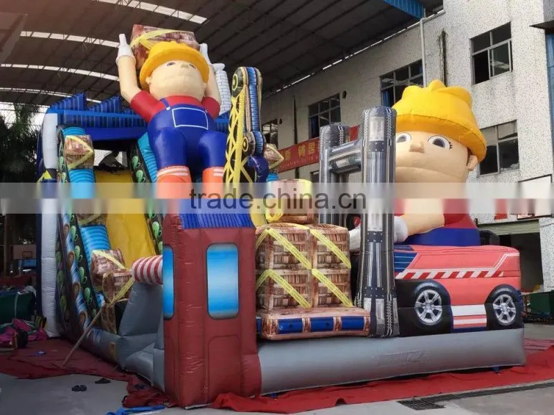 2015 Newest PVC tarpualin Inflatable Water Slides Handling children theme water slider