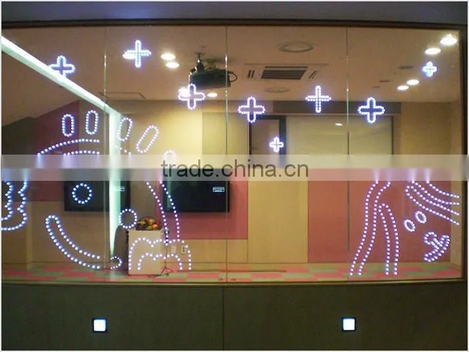 high quality led glass stairs