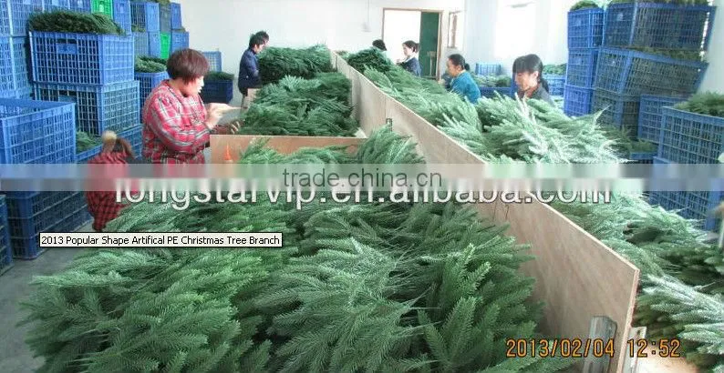PE Christams Tree Branch Christmas Wire Tree