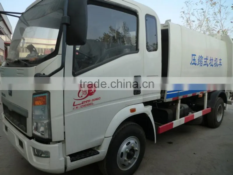 Compressed garbage truck