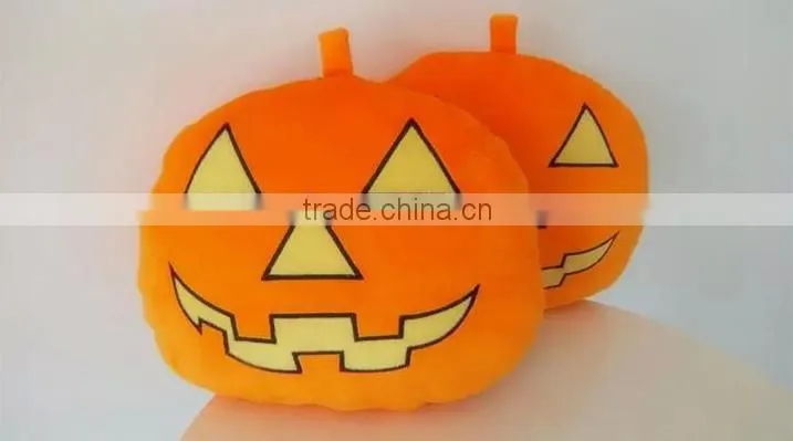 Halloween funny gift pumpkin shape pillow sleep plush toy wholesale