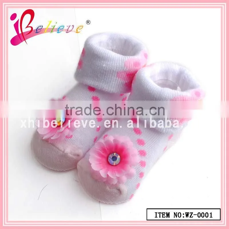 Factory new products baby fancy baby socks bulk wholesale socks with rhinestone