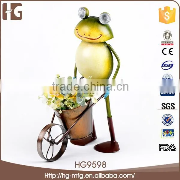 Wholesale decor garden 30x28x8CMH iron famous frogs