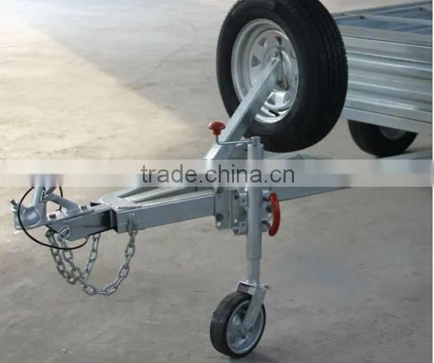 8x5FT Heavy duty hot dipped galvanized tandem box trailer, utility trailer