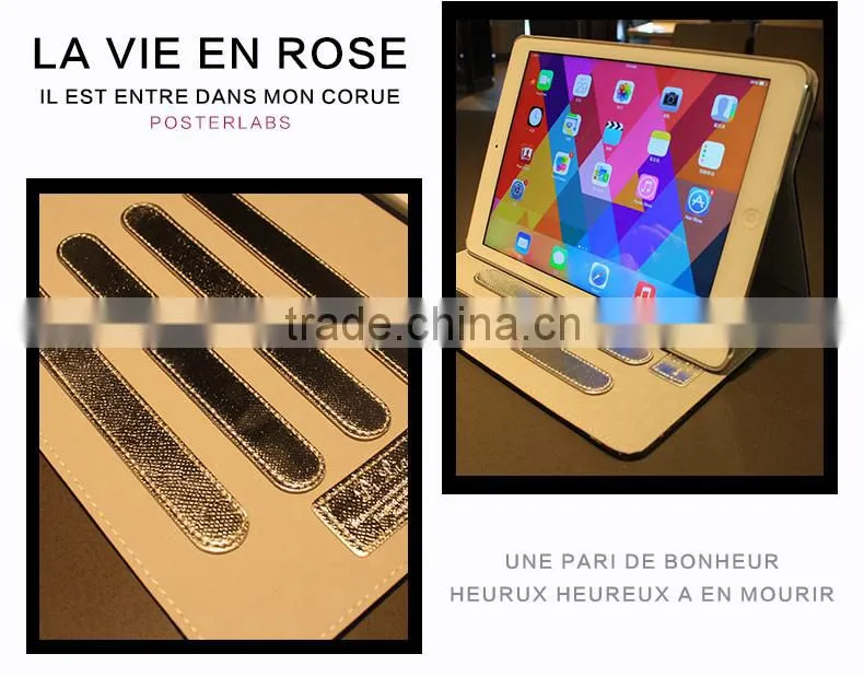 New products Arrival! Fashionable PU Cover and Protective Soft TPU case for iPad.