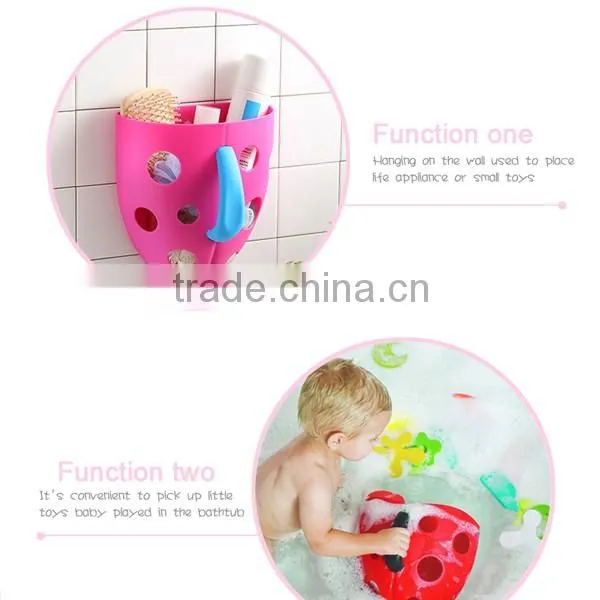 lovely and practical baby bath toy holder with good quality
