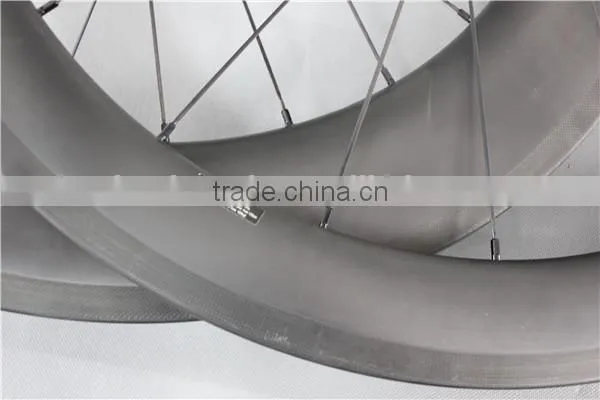 56mm and 86mm carbon clincher wheels China carbon wide side bike wheels W56C