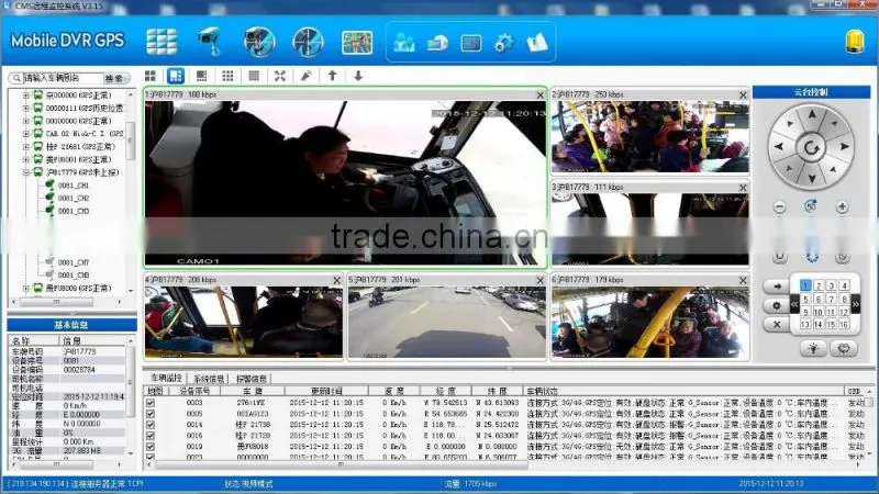 1080P 2.5" 2TB HDD Car DVR G-Sensor GPS WIFI 3G Vehicle Video Tracking System