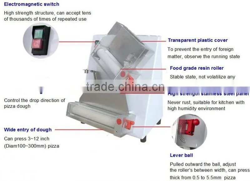 pizza maker PFML-DR2A high efficiency maximum 300mm 12'' pizza for making pizza