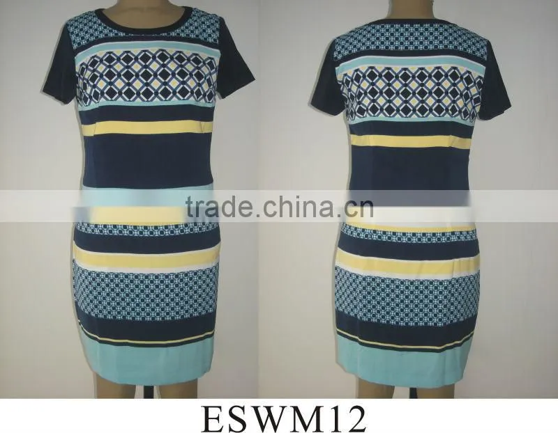 Ladies new design striped skirt