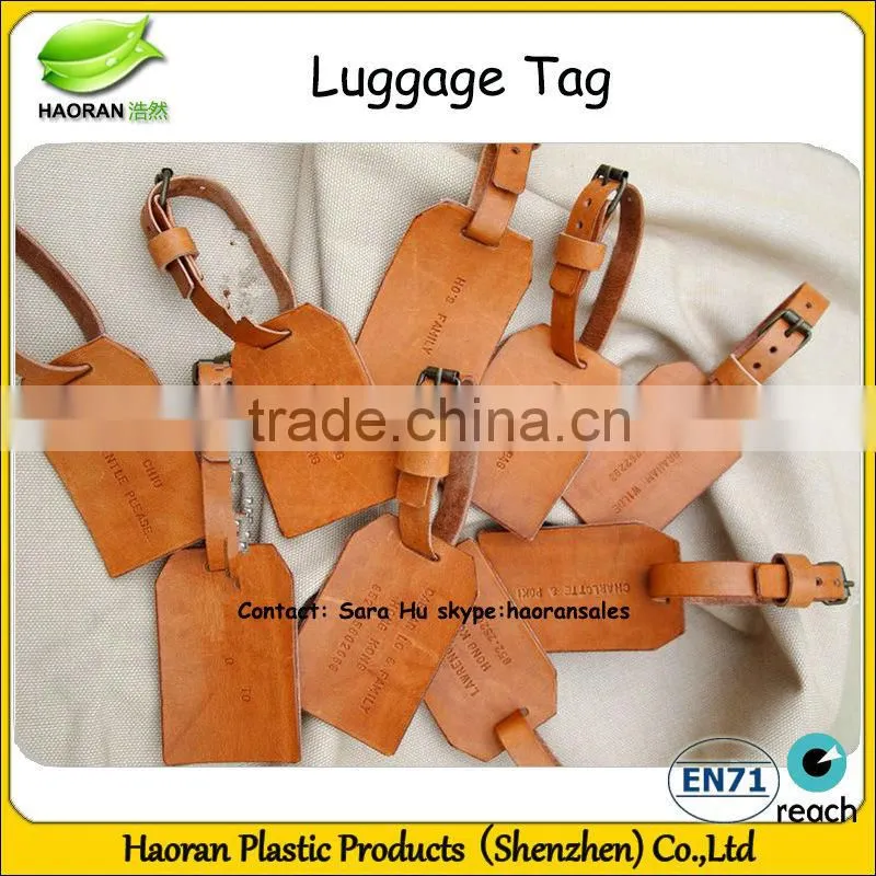 Soft pvc travel luggage tag