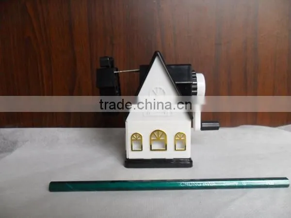 House Shaped Stylish Hand Crank Pencil Sharpener