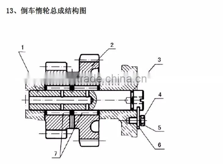 CAS5-40 ZBTH-3441000-10004 10137828 Good quality reverse gear idler