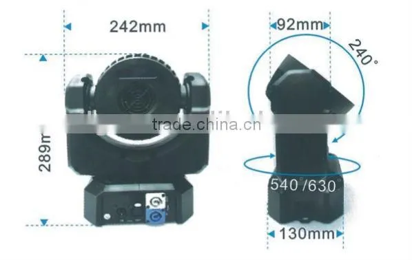 Cool White and Warm white LED moving head lights