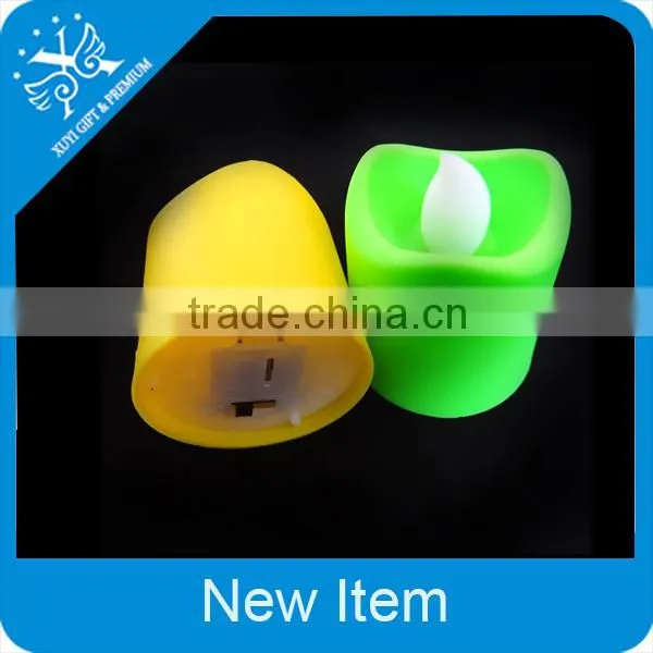 color change moving wick flameless remote control led candle
