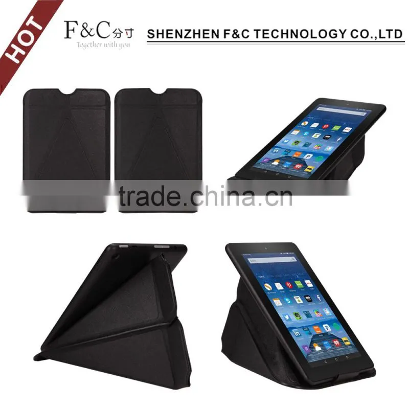 Ultra Slim Hot selling pu leather for Amazon Kindle Fire HD 7'' with different angel and stand function
