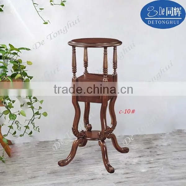 Home furniture unique design solid wood flower rack C-10#