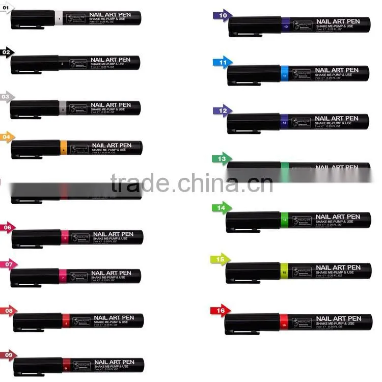 Hotsell nail art designs 16 Colors DIY Nail Use Nail Art Pen
