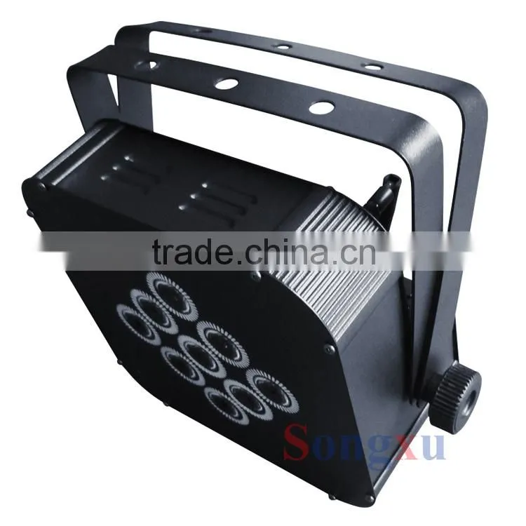 9x8w rgbw led stage light par can wireless led up light for wedding party dj club