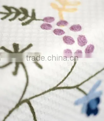 table cloth table cover with flower embroidery