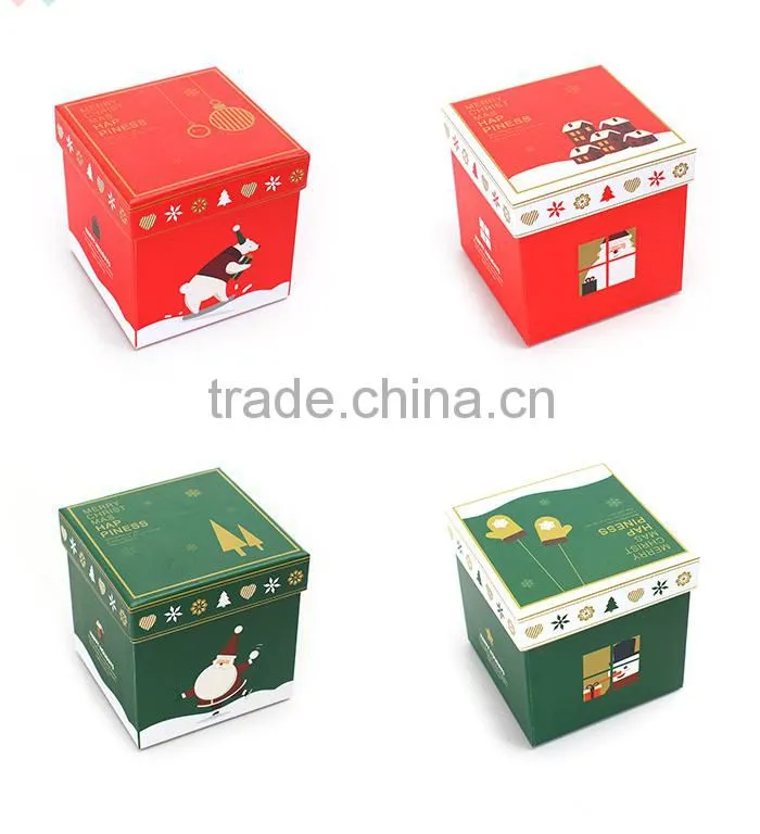 Christmas cardboard drawer gift boxes wholesale