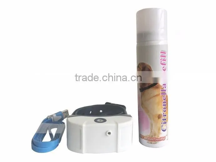 Rechargeable Mist-spray Anti bark dog control collar