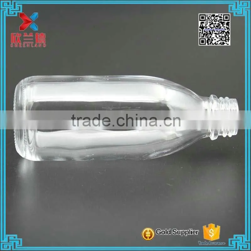 100ml Glass Oral Liquid Bottle with Screw Top, syrup glass bottle