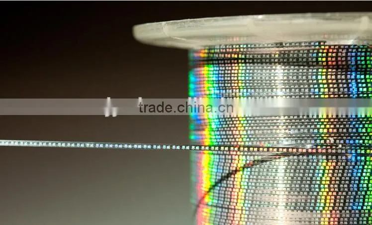 holographic self adhesive tear tapes plastic adhesive tape