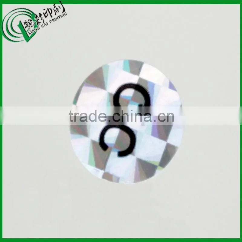 Qualified label hologram logo for cosmetic bottle/jar