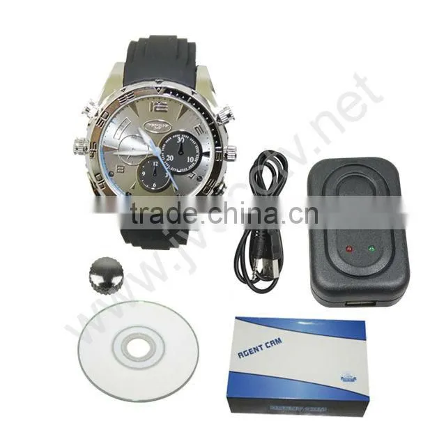 JVE-3105G-5 hot wireless hidden camera watch built-in 2GB/4GB/8GB mini HD night vision watch camera
